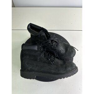 Timberland  Juniors Size 4 Waterproof Boot Black Nubuck 12907 Ankle